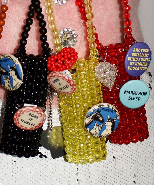 セール】HEY! Mrs ROSE(ヘイ！ミセスローズ)Beads Lip Necklace