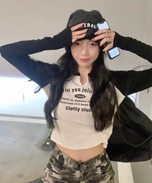 ラグランTシャツ 長袖 ロンT ラグラン スリットネック ラグランロンT