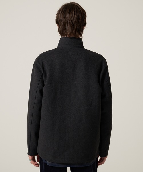 Eddie Bauer（エディーバウアー）の「ボンディング ウール ジップスタンド（ブルゾン・メンズ・チャコールグレー/ダークネイビー・XXL/XL/L/M/S）」の4枚目の写真