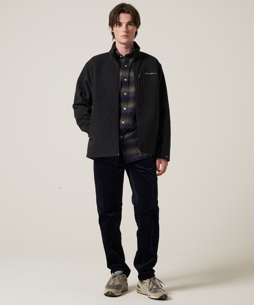 Eddie Bauer（エディーバウアー）の「ボンディング ウール ジップスタンド（ブルゾン・メンズ・チャコールグレー/ダークネイビー・XXL/XL/L/M/S）」の15枚目の写真