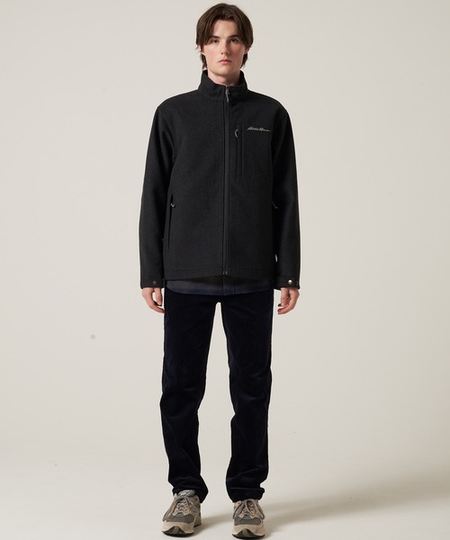 Eddie Bauer（エディーバウアー）の「ボンディング ウール ジップスタンド（ブルゾン・メンズ・チャコールグレー/ダークネイビー・XXL/XL/L/M/S）」の14枚目の写真