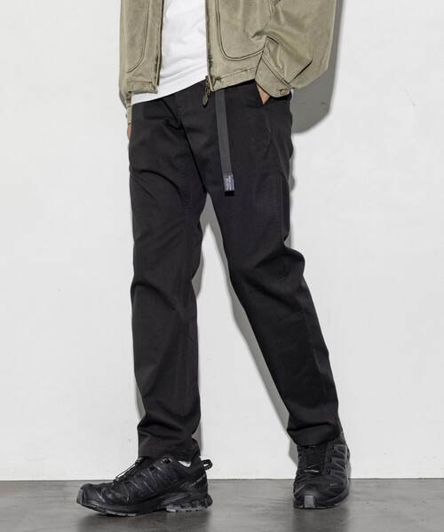 ブリーフィングMENS SOLOTEX HEAT PANTS　ブラック　XL セール】SOLOTEX/ソロテックス スリムフィット ウェービングベルト