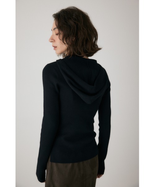 crie conforto(クリーコンフォルト)の「バラクラバニット 秋服 / 冬服 / 長袖 / フード有り(ニット/セーター・レディース・グレー/ライトイエロー/オフホワイト/ブラック・FREE)」の6枚目の写真