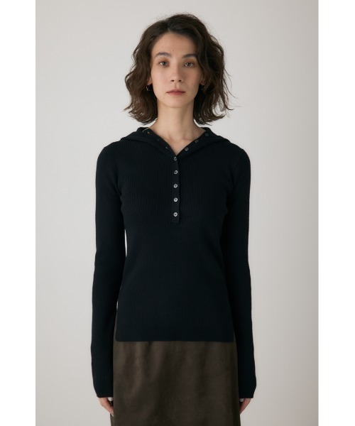 crie conforto(クリーコンフォルト)の「バラクラバニット 秋服 / 冬服 / 長袖 / フード有り(ニット/セーター・レディース・グレー/ライトイエロー/オフホワイト/ブラック・FREE)」の12枚目の写真