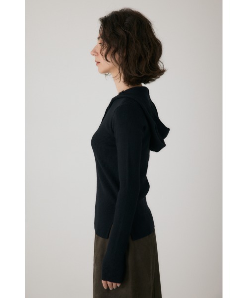 crie conforto(クリーコンフォルト)の「バラクラバニット 秋服 / 冬服 / 長袖 / フード有り(ニット/セーター・レディース・グレー/ライトイエロー/オフホワイト/ブラック・FREE)」の13枚目の写真