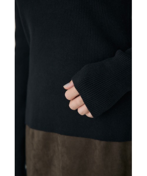 crie conforto(クリーコンフォルト)の「バラクラバニット 秋服 / 冬服 / 長袖 / フード有り(ニット/セーター・レディース・グレー/ライトイエロー/オフホワイト/ブラック・FREE)」の18枚目の写真