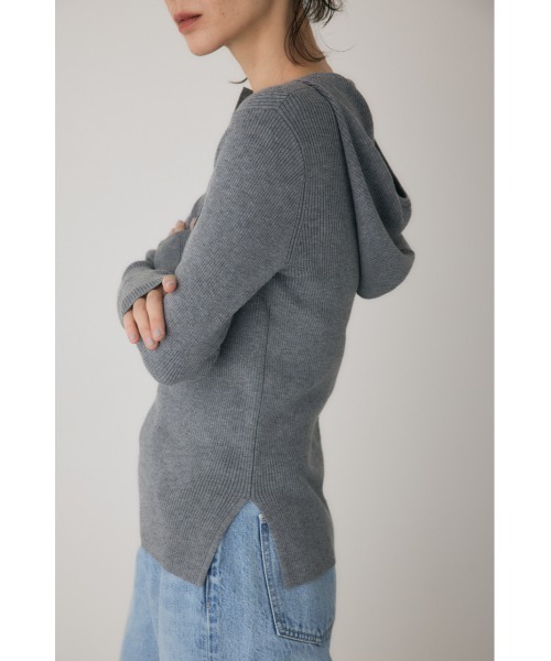 crie conforto(クリーコンフォルト)の「バラクラバニット 秋服 / 冬服 / 長袖 / フード有り(ニット/セーター・レディース・グレー/ライトイエロー/オフホワイト/ブラック・FREE)」の22枚目の写真