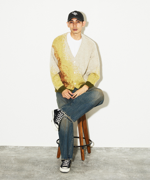 セール】モヘア ミックス グラデーション カーディガン（カーディガン