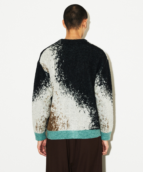 JOURNAL STANDARD（ジャーナルスタンダード）の「モヘア ミックス グラデーション カーディガン（カーディガン/ボレロ・メンズ・ベージュ/ブラック/カーキ/ネイビー・LARGE/MEDIUM）」の14枚目の写真