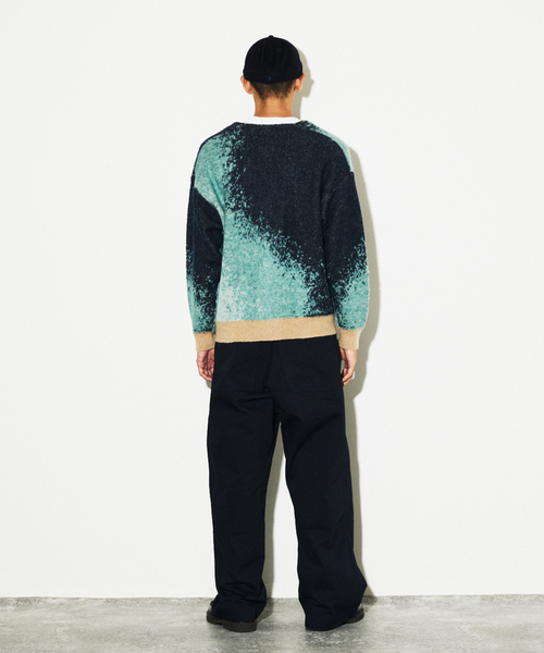 JOURNAL STANDARD（ジャーナルスタンダード）の「モヘア ミックス グラデーション カーディガン（カーディガン/ボレロ・メンズ・ベージュ/ブラック/カーキ/ネイビー・LARGE/MEDIUM）」の17枚目の写真