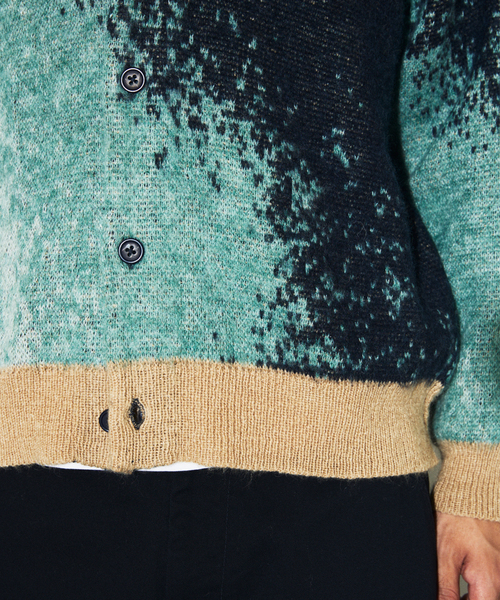 JOURNAL STANDARD（ジャーナルスタンダード）の「モヘア ミックス グラデーション カーディガン（カーディガン/ボレロ・メンズ・ベージュ/ブラック/カーキ/ネイビー・LARGE/MEDIUM）」の22枚目の写真