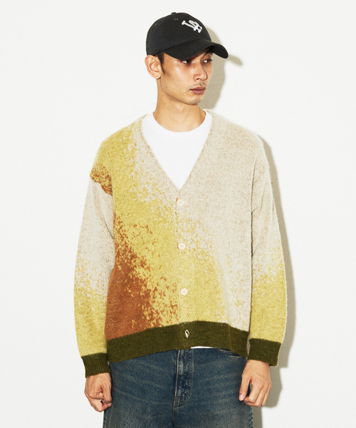 セール】モヘア ミックス グラデーション カーディガン（カーディガン