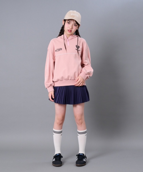 by LOVEiT（バイラビット）の「ティアードプリーツスカート（スカート・キッズ・グリーン/ブラウン/ネイビー/グレー系・150cm/140cm/130cm/160cm/120cm）」の7枚目の写真