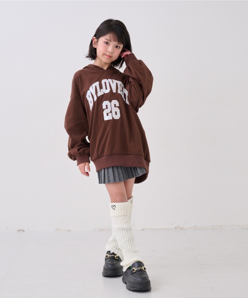 by LOVEiT（バイラビット）の「ティアードプリーツスカート（スカート・キッズ・グリーン/ブラウン/ネイビー/グレー系・150cm/140cm/130cm/160cm/120cm）」の9枚目の写真