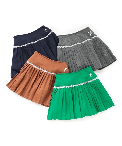 by LOVEiT（バイラビット）の「ティアードプリーツスカート（スカート・キッズ・グリーン/ブラウン/ネイビー/グレー系・150cm/140cm/130cm/160cm/120cm）」の11枚目の写真