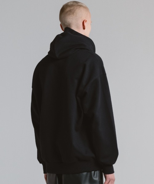 CINOH(チノ)の「HELENE SWEAT OPEN HOODIE(パーカー・メンズ・ブラック/グレー・38/46)」の5枚目の写真