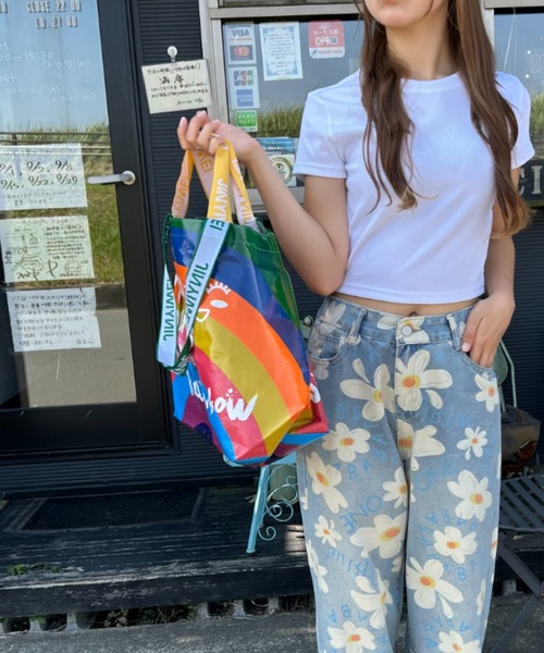 Loco Ocean（ロコオーシャン）の「レインボープリント ビッグトートバッグ（トートバッグ・レディース・A・ONE SIZE）」の5枚目の写真