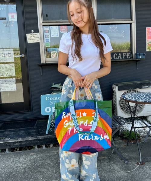 Loco Ocean（ロコオーシャン）の「レインボープリント ビッグトートバッグ（トートバッグ・レディース・A・ONE SIZE）」の7枚目の写真