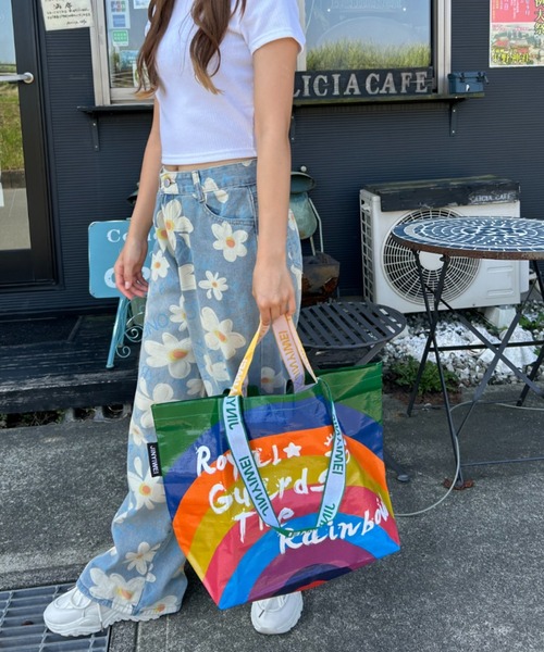 Loco Ocean（ロコオーシャン）の「レインボープリント ビッグトートバッグ（トートバッグ・レディース・A・ONE SIZE）」の8枚目の写真