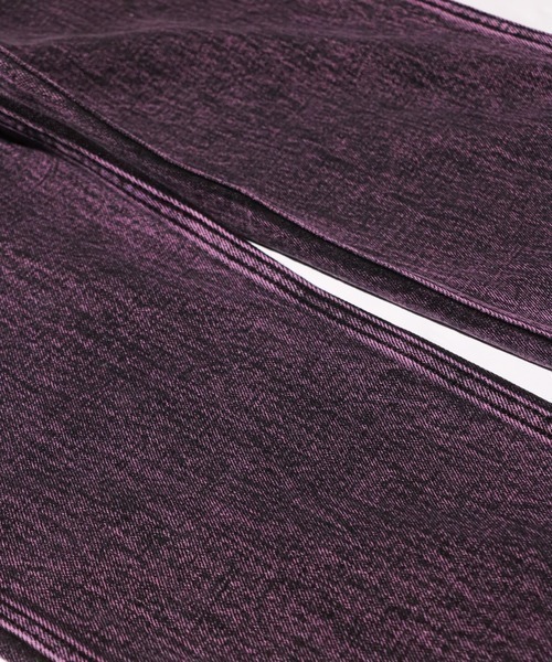 GUNG HO（ガンホー）の「GUNG HO / ガンホー DENIM BOOTS CUT PANTS OVER DYE ブーツカットデニム（デニムパンツ・メンズ・グリーン/パープル・LARGE/X-LARGE）」の9枚目の写真