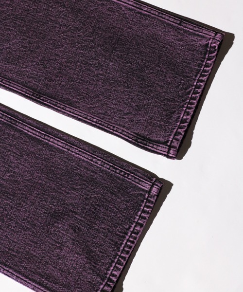 GUNG HO（ガンホー）の「GUNG HO / ガンホー DENIM BOOTS CUT PANTS OVER DYE ブーツカットデニム（デニムパンツ・メンズ・グリーン/パープル・LARGE/X-LARGE）」の8枚目の写真