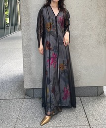 Ameri Vintage マーブル柄セットアップ、花柄ロングワンピース Ameri VINTAGE（ロングワンピース/マキシワンピース）のフリマ