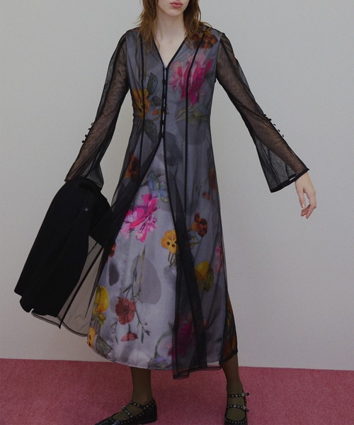 Ameri（アメリ）の「UND GRACE CHIFFON VEIL DRESS（ワンピース）」 - WEAR