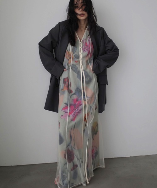 UND GRACE CHIFFON VEIL DRESS（ワンピース）｜Ameri（アメリ）の