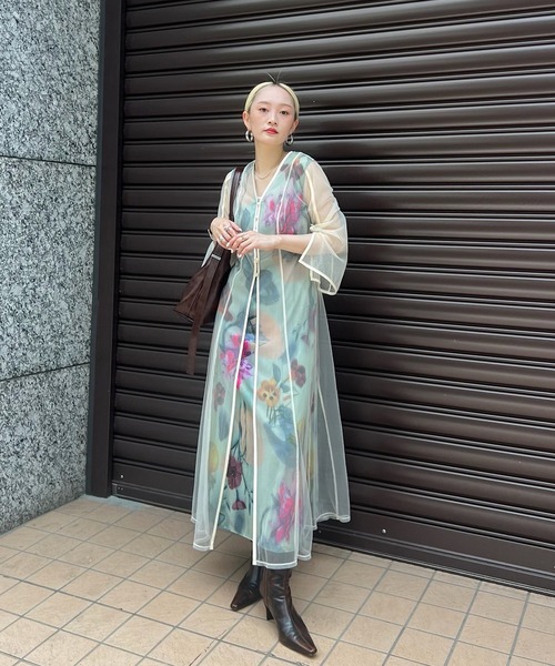 UND GRACE CHIFFON VEIL DRESS（ワンピース）｜Ameri（アメリ）の