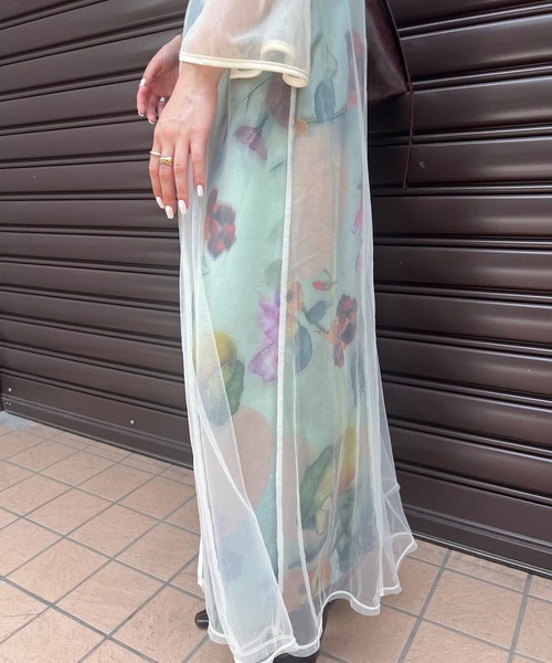 UND GRACE CHIFFON VEIL DRESS（ワンピース）｜Ameri（アメリ）の