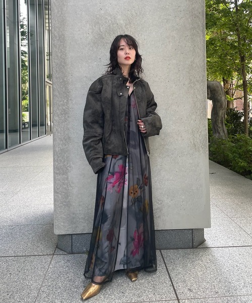 UND GRACE CHIFFON VEIL DRESS（ワンピース）｜Ameri（アメリ）の
