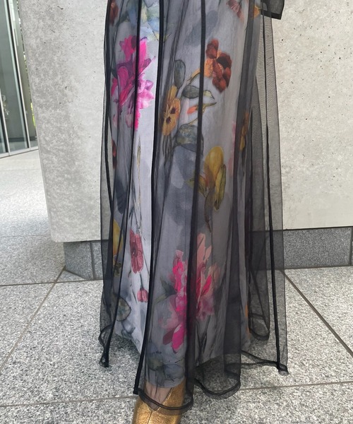 UND GRACE CHIFFON VEIL DRESS（ワンピース）｜Ameri（アメリ）の