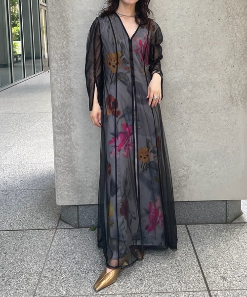 UND GRACE CHIFFON VEIL DRESS（ワンピース）｜Ameri（アメリ）の