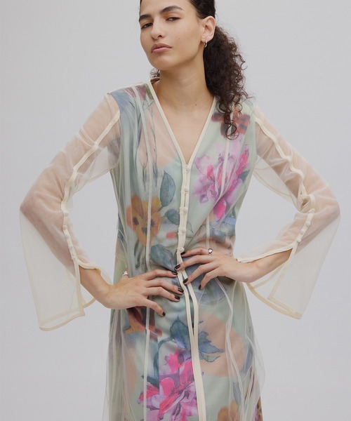 UND GRACE CHIFFON VEIL DRESS（ワンピース）｜Ameri（アメリ）の