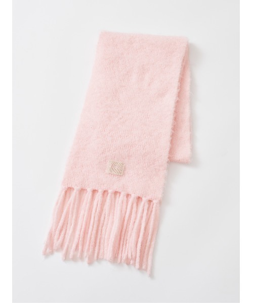 Darich ダブルファブリックイヤーマフラー pink ヘアリーボリューム