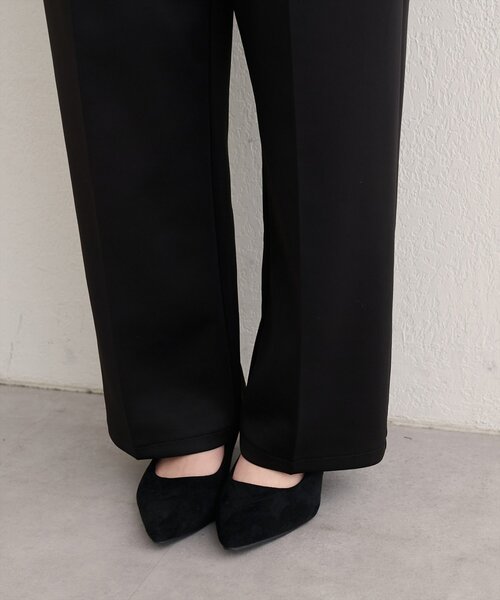 natural couture（ナチュラルクチュール）の「【WEB限定】ポケットフリルタックパンツ（スラックス・レディース・ネイビー/グレイッシュベージュ/ブラック・FREE）」の14枚目の写真