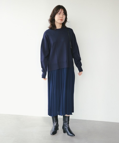 B:MING by BEAMS(ビーミングバイビームス)の「2WAY ドッキング ワンピース(ワンピース・レディース・グレー/ネイビー・MEDIUM/SMALL)」の3枚目の写真