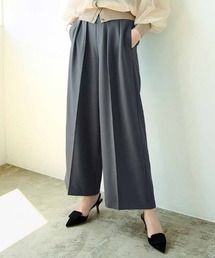 IEDIT まるっとカバーして美脚をキープ!インタックデザインの最愛セミワイドパンツ