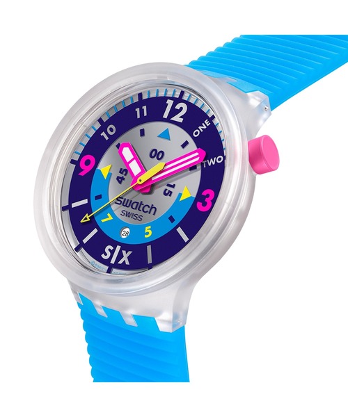 SWATCH(スウォッチ)の「SWATCH NEON HIELO(アナログ腕時計・レディース・クリア・FREE)」の2枚目の写真
