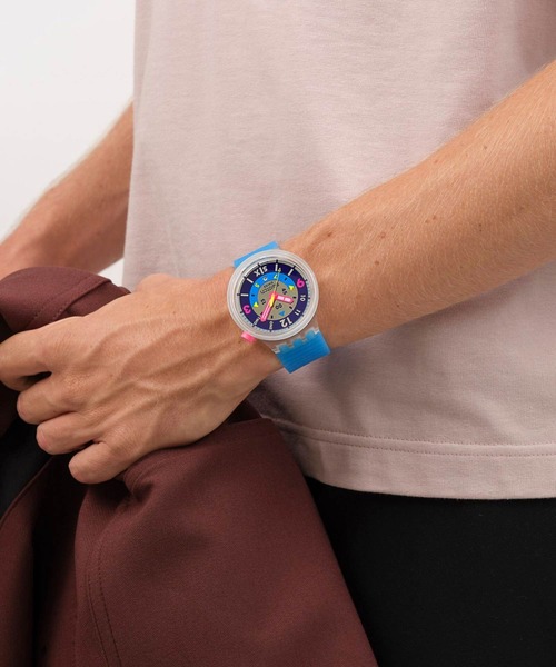 SWATCH(スウォッチ)の「SWATCH NEON HIELO(アナログ腕時計・レディース・クリア・FREE)」の5枚目の写真