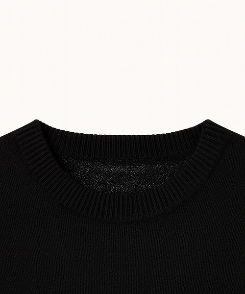 FACTOTUM（ファクトタム）の「【FACTOTUM】 5G Seed Stitch Crew Knit（ニット/セーター・メンズ・ブラック・FREE）」の8枚目の写真