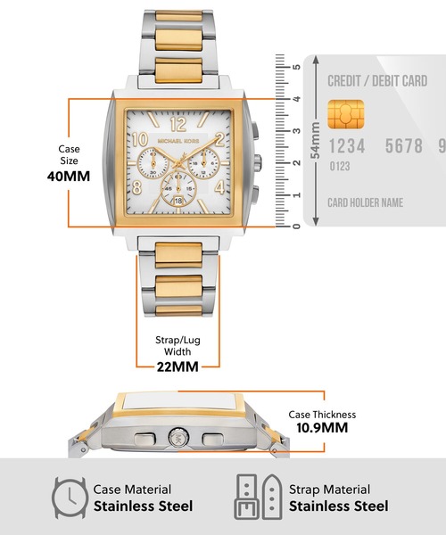 MICHAEL KORS(マイケルコース)の「マイケル・コース 腕時計 メンズ アナログ ステンレス MK9240(アナログ腕時計・メンズ・マルチ・FREE)」の5枚目の写真