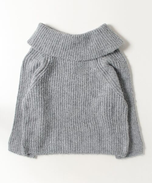 FREE STYLISTS(フリー スタイリスト)の「YUGA_YGMC Off-the-shoulder knit sweater(ニット/セーター・レディース・ライトグレー/オフホワイト・FREE)」の18枚目の写真