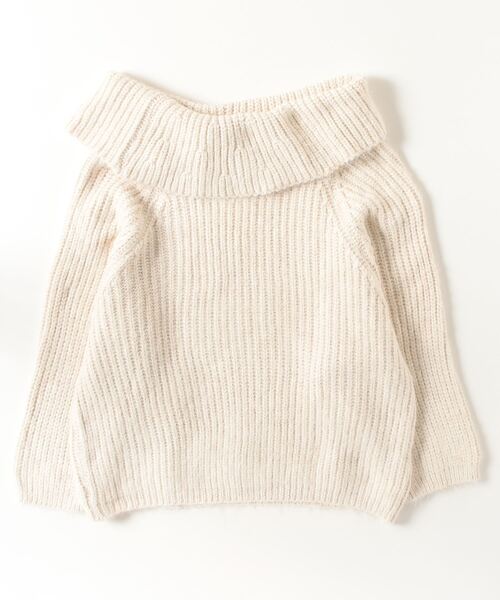 FREE STYLISTS(フリー スタイリスト)の「YUGA_YGMC Off-the-shoulder knit sweater(ニット/セーター・レディース・ライトグレー/オフホワイト・FREE)」の19枚目の写真