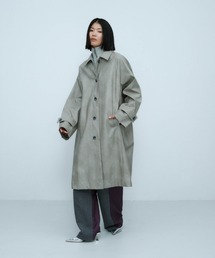 THINGS THAT MATTER(シングス ザット マター)のVINTAGE ARTIFITICIAL LEATHER LONG COAT / ヴィンテージ アーティフィシャル レザー ロング コート(ライダースジャケット)