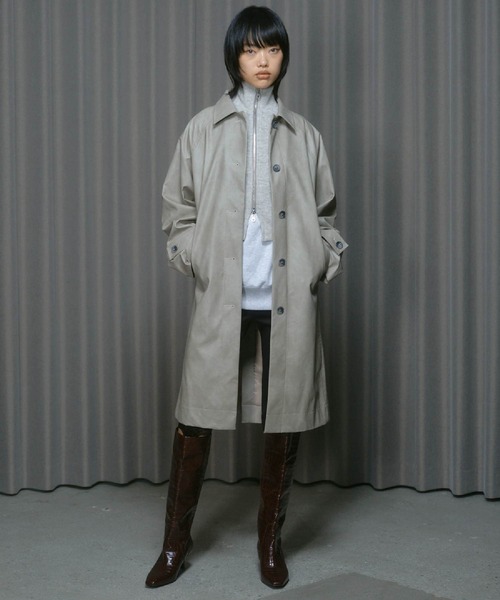 セール】VINTAGE ARTIFITICIAL LEATHER LONG COAT / ヴィンテージ
