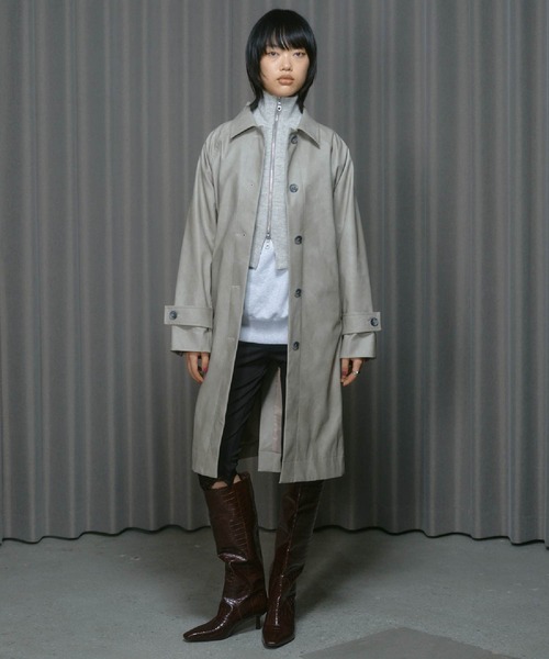 セール】VINTAGE ARTIFITICIAL LEATHER LONG COAT / ヴィンテージ