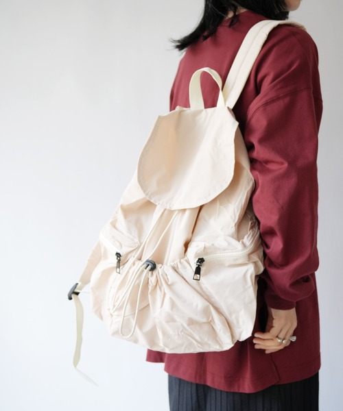 Port(ポート)の「【 Port / ポート 】 フラップ ドロスト ポケット リュック #(バックパック/リュック・レディース・ブラウン/ブラック/アイボリー・FREE)」の5枚目の写真