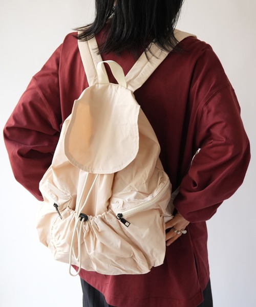 Port(ポート)の「【 Port / ポート 】 フラップ ドロスト ポケット リュック #(バックパック/リュック・レディース・ブラウン/ブラック/アイボリー・FREE)」の6枚目の写真