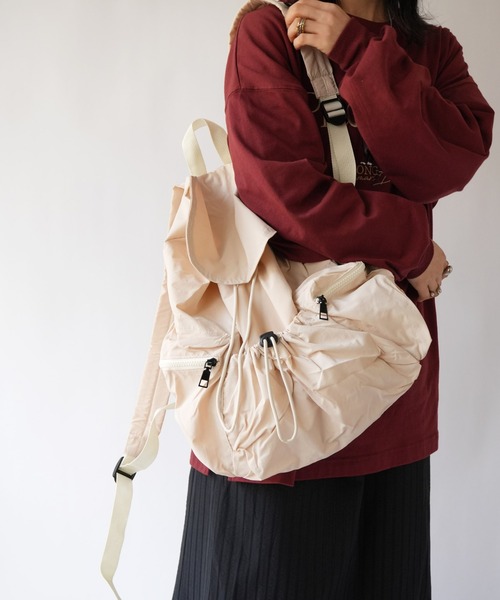 Port(ポート)の「【 Port / ポート 】 フラップ ドロスト ポケット リュック #(バックパック/リュック・レディース・ブラウン/ブラック/アイボリー・FREE)」の7枚目の写真